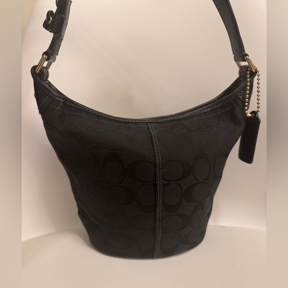Coach Black Signature C Bucket Bag